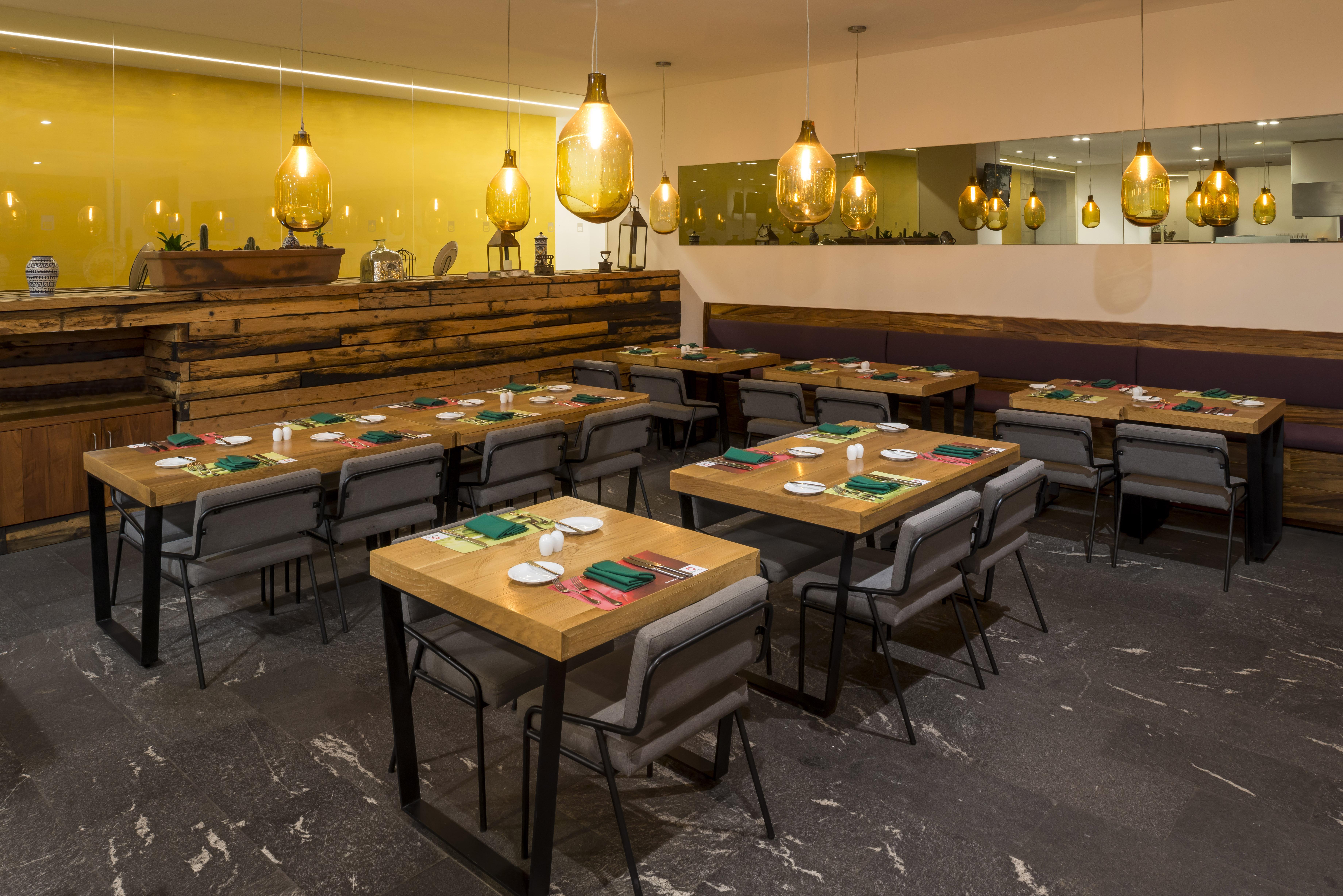 Camino Real Puebla Angelopolis 호텔 외부 사진 Restaurant interior