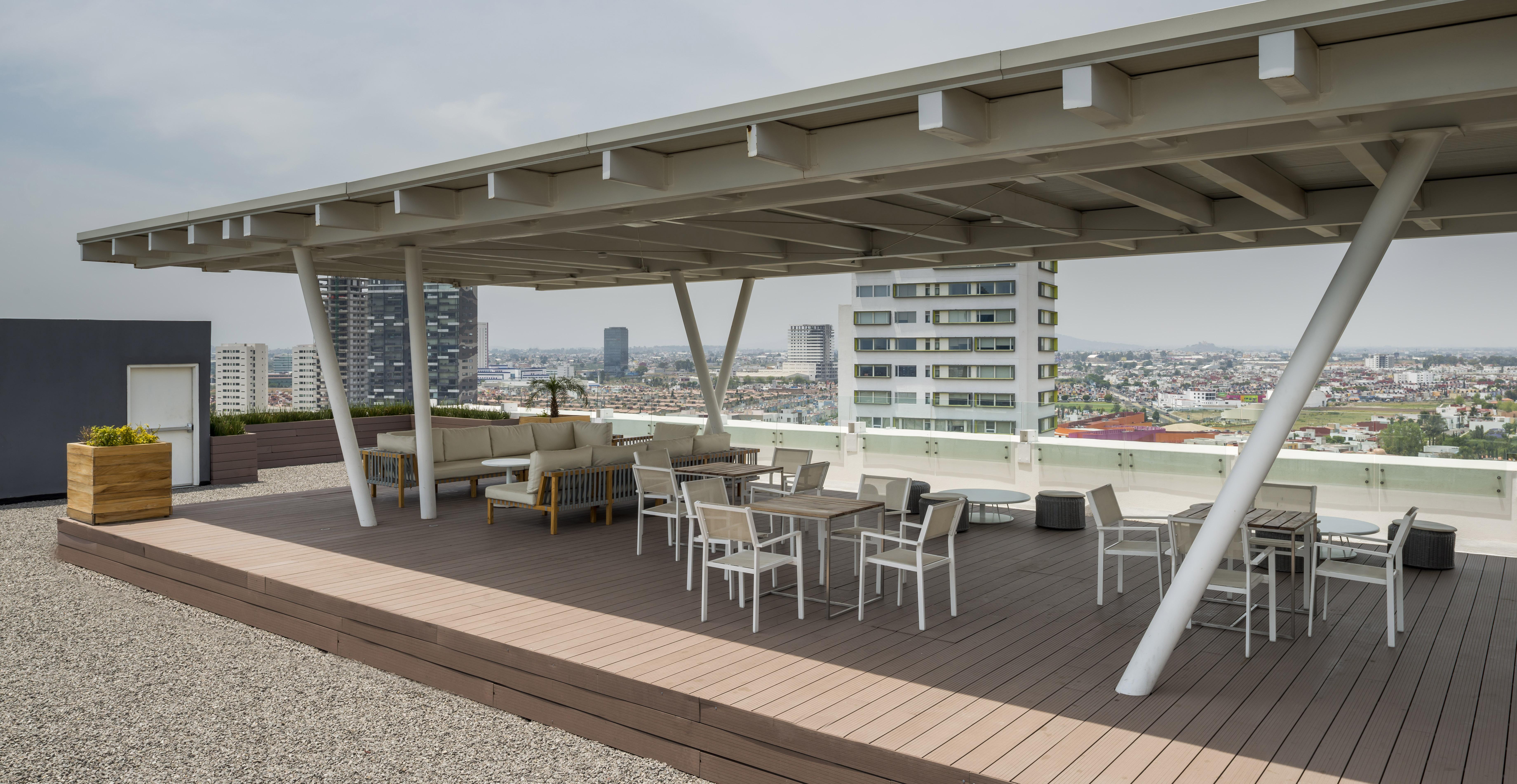 Camino Real Puebla Angelopolis 호텔 외부 사진 Rooftop terrace